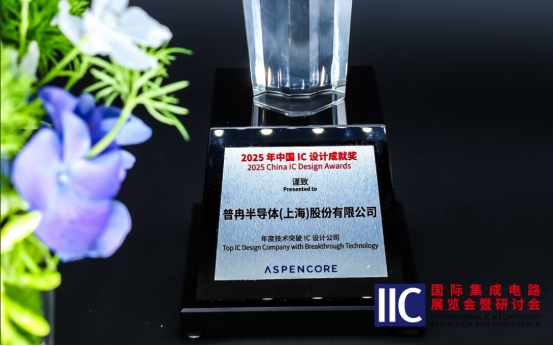 普冉半導體斬獲IIC 2025年度技術突破獎!用芯定義未來(圖1) 普冉半導體斬獲IIC 2025年度技術突破獎!用芯定義未來(圖1)